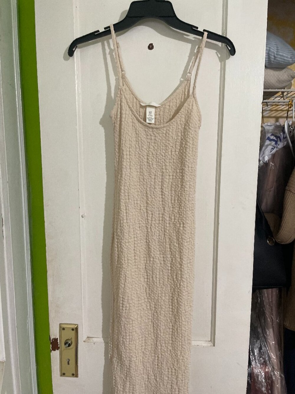 H&M Beige Textured Dress Size XS